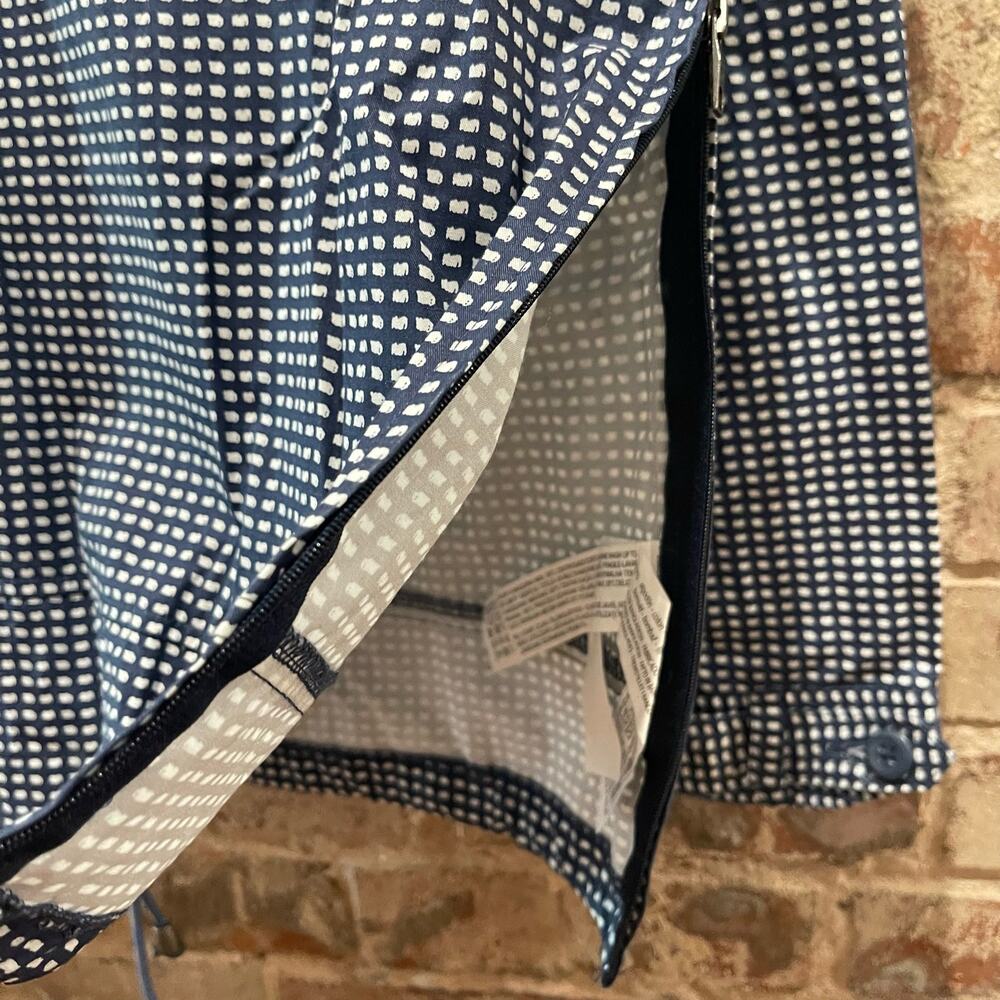 SPRING SALE! Zara Man Slim Fit‎ Navy Windowpane Hooded Pullover Size Medium - Picture 7 of 10